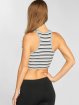 Urban Classics Tops sans manche Rib Stripe Cropped gris